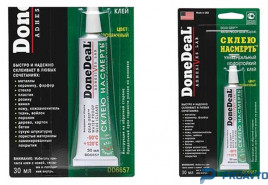 Водостойкий универсальный клей "Склею насмерть" прозрачный (30 мл) Done Deal DD6657