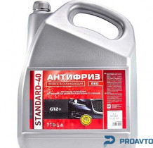 Дорожная карта Антифриз G12+ STANDART-40  LONG LIFE Красный  (9 кг.)