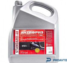 Дорожная карта Антифриз G12+ STANDART-40  LONG LIFE Красный  (4,5 кг.)