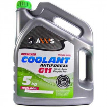 Антифриз AXXIS Coolant G11 зеленый -30°С 5л. AX-2005