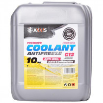 Антифриз AXXIS G12 Сoolant желтый -30°С 10л. AX-2009