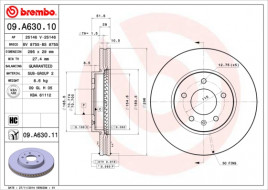 Тормозной диск BREMBO 09.A630.11