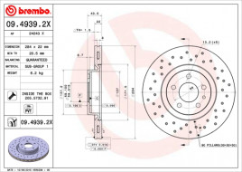 Тормозной диск BREMBO 09.4939.2X