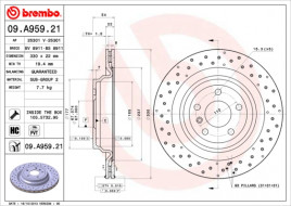 Тормозной диск BREMBO 09.A959.21