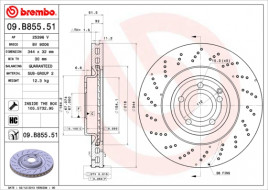 Гальмівний диск BREMBO 09.B855.51