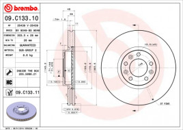 Тормозной диск BREMBO 09.C133.11