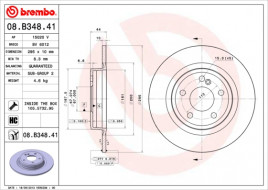 Тормозной диск BREMBO 08.B348.41