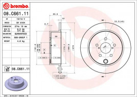 Тормозной диск BREMBO 08.C661.11