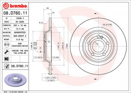 Тормозной диск BREMBO 08.D760.11