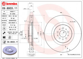 Тормозной диск BREMBO 09.8933.11