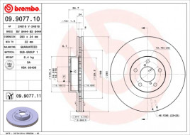 Тормозной диск BREMBO 09.9077.11
