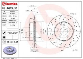 Тормозной диск BREMBO 09.A613.51