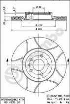 Тормозной диск BREMBO 09.4939.76