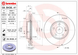 Тормозной диск BREMBO 09.B436.41