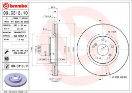 Тормозной диск BREMBO 09.C313.11