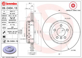 Тормозной диск BREMBO 09.C404.13