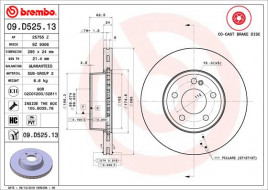 Гальмівний диск BREMBO 09.D525.13