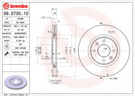 Тормозной диск BREMBO 09.5730.10