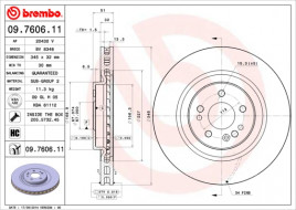 Тормозной диск BREMBO 09.7606.11