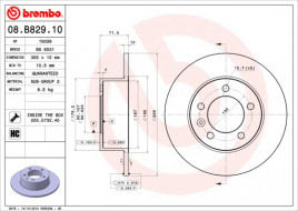 Тормозной диск BREMBO 08.B829.10