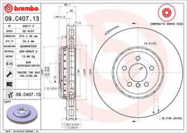 Тормозной диск BREMBO 09.C407.13