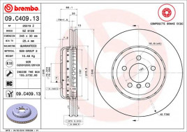 Тормозной диск BREMBO 09.C409.13