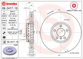 Тормозной диск BREMBO 09.C417.13