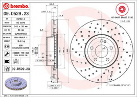 Гальмівний диск BREMBO 09.D529.23
