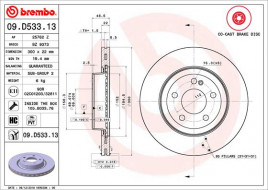 Гальмівний диск BREMBO 09.D533.13