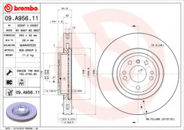 Тормозной диск BREMBO 09.A956.11