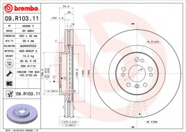 Тормозной диск BREMBO 09.R103.11