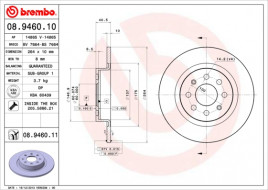 Тормозной диск BREMBO 08.9460.11