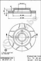 Тормозной диск BREMBO 09.6727.77