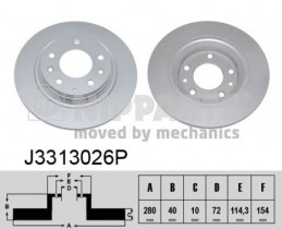 Тормозной диск Nipparts J3313026P