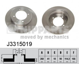 Тормозной диск Nipparts J3315019