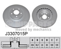 Тормозной диск Nipparts J3307015P