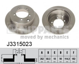 Тормозной диск Nipparts J3315023