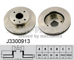 Тормозной диск Nipparts J3300913