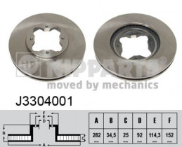 Тормозной диск Nipparts J3304001