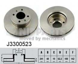 Тормозной диск Nipparts J3300523