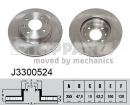 Тормозной диск Nipparts J3300524