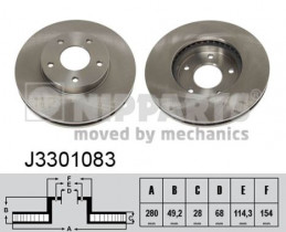 Тормозной диск Nipparts J3301083