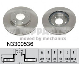 Тормозной диск Nipparts N3300536