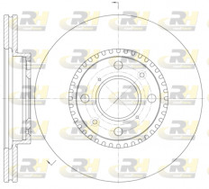 Тормозной диск ROADHOUSE 61002.10