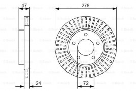 Тормозной диск BOSCH 0986479A52