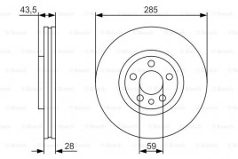 Тормозной диск BOSCH 0986479S62