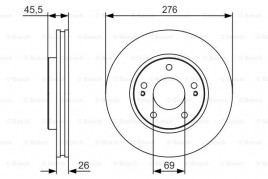 Тормозной диск BOSCH 0986479S00