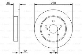Тормозной диск BOSCH 0986479752