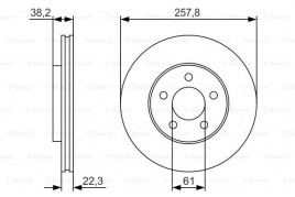 Тормозной диск BOSCH 0986479R56