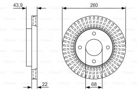 Тормозной диск BOSCH 0986479U61